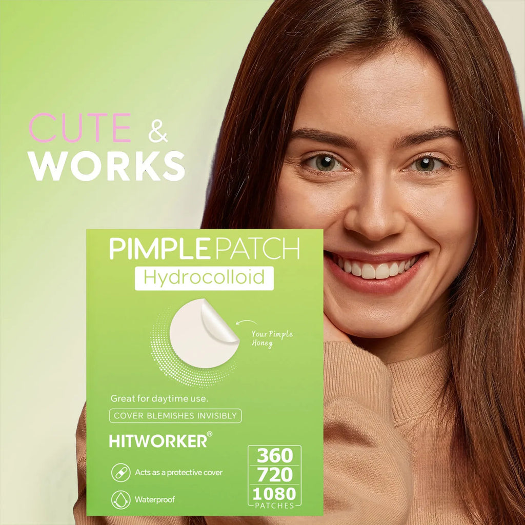 Tidesmit hydrocolloid acne patch for invisible, waterproof facial cleansing and effective spot treatment.