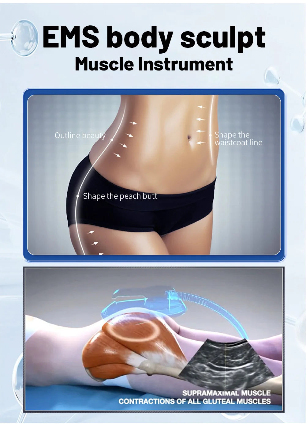 EMS Body Slimming Machine for Muscle Sculpting and Fat Reduction Relaxation Treatment Tidesmit