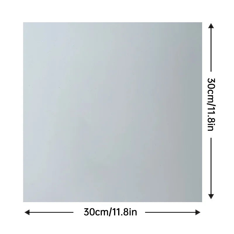 Peel-and-stick marble tile sheet, light gray-blue 30cm x 30cm