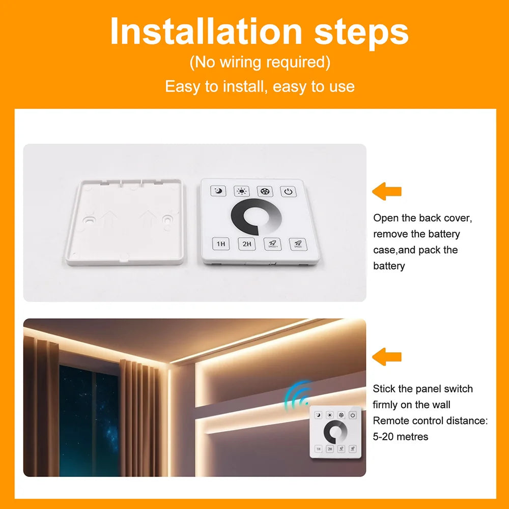 Wifi Bluetooth COB LED Neon Strip Light Wall Touch 23key Remote Control 220V Dimmer Power Kit 5m 10m 20m 0.5m 240LED/m Flex Lamp