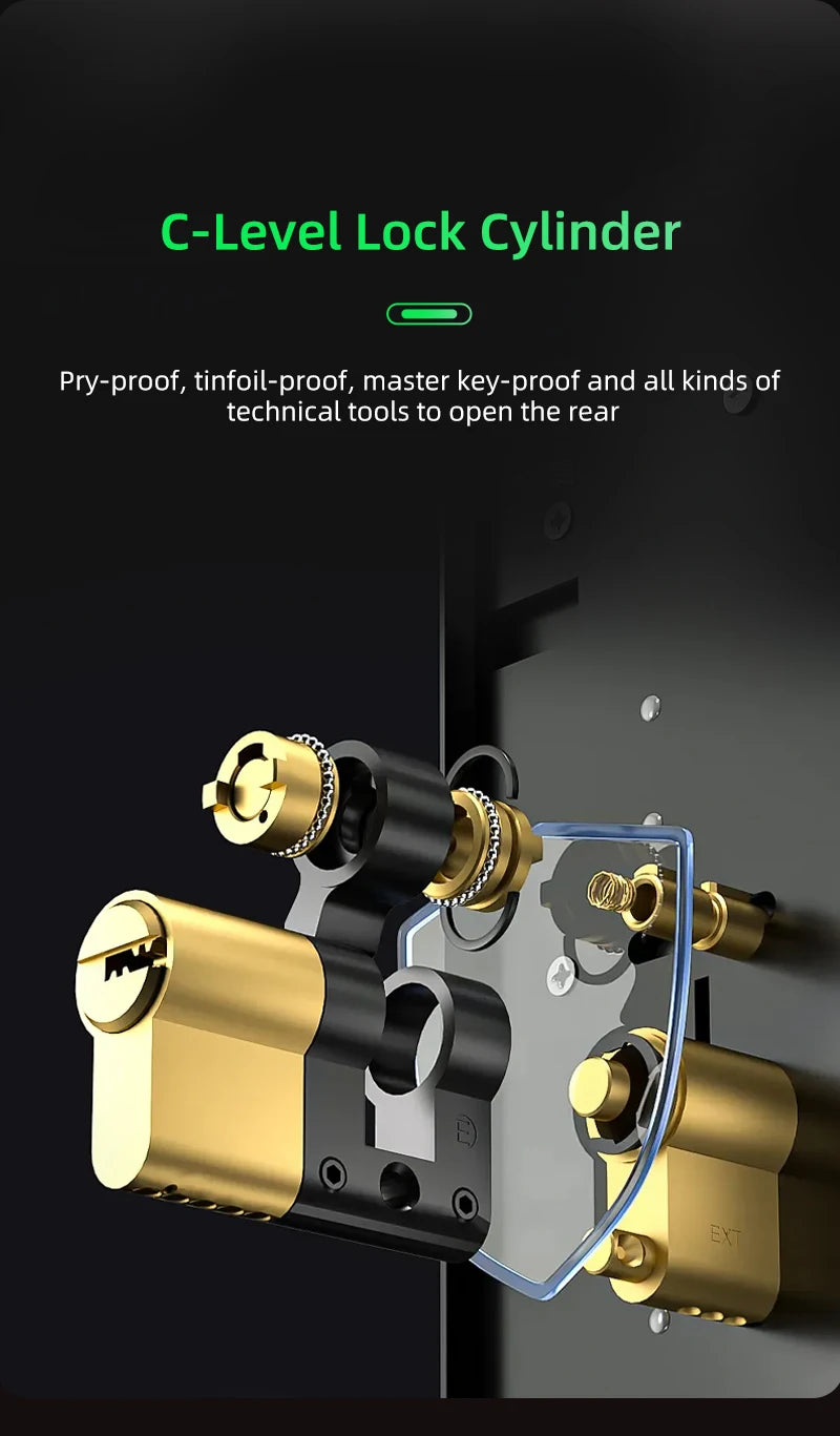 3D Face Recognition Smart LOCK Unlock Digital Door Lock With Camera FIngerprint Password Unlock Keyless Electronic Door Lock