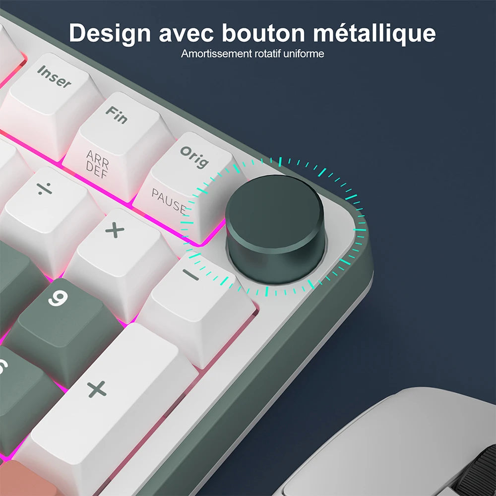 RK ROYAL KLUDGE RK C98 Magnetic Keyboard 0.01mm Rapid Trigg 8K SOCD/Rs 0.125ms PBT RGB Wired Mechanical Esports Gaming Keyboard