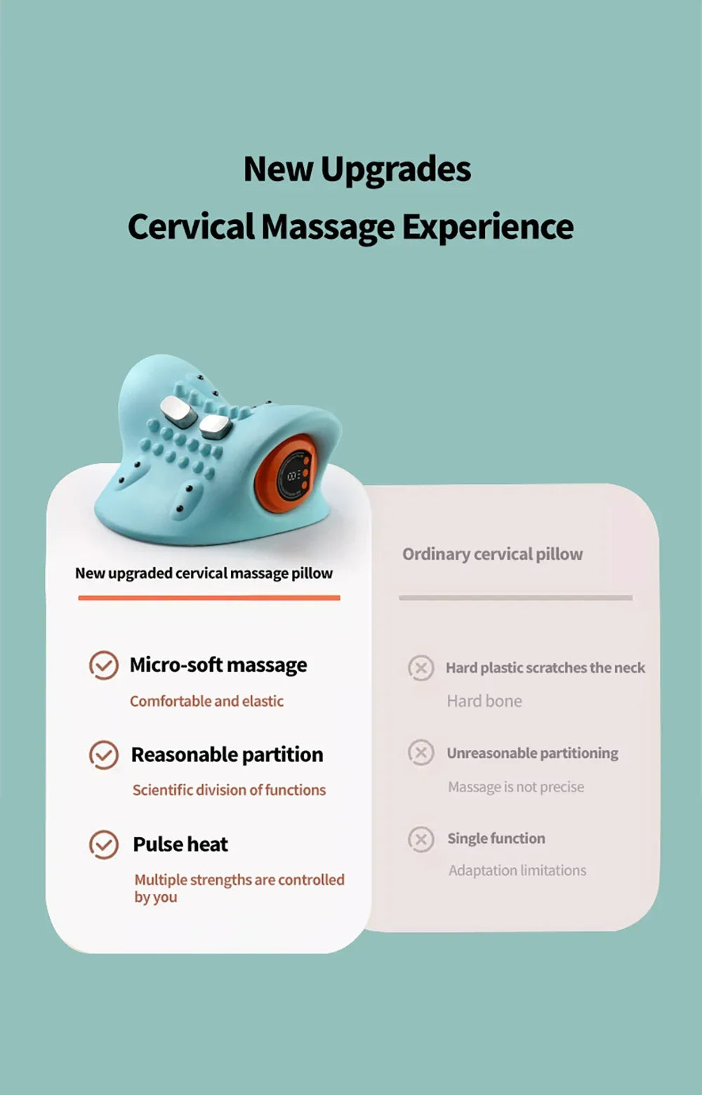 Tidesmit Electric Cervical Massager for Spine Neck and Shoulder Relief Massage Chairs Tidesmit