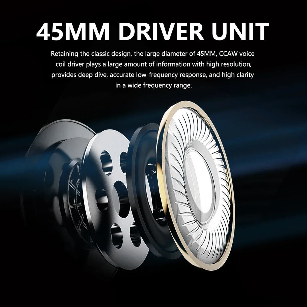 Studio Monitor Headphones with 45mm Drivers by Tidesmit Tidesmit