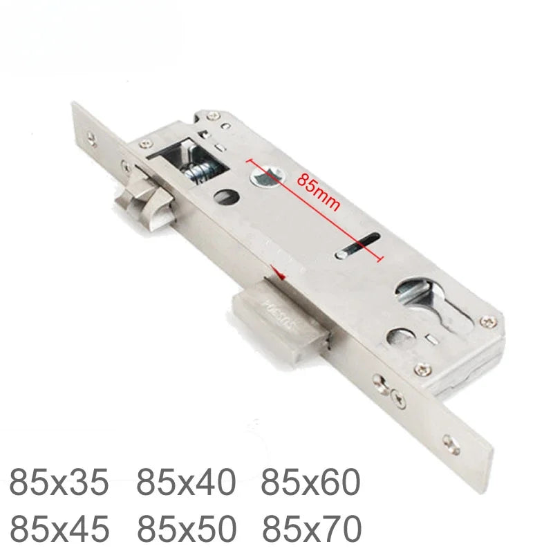 304 Stainless Steel Door Lock Body 85x40 8545 5085 85x60 for Smart Fingerprint Handle Lock Special Size Lift the Handle to Lock