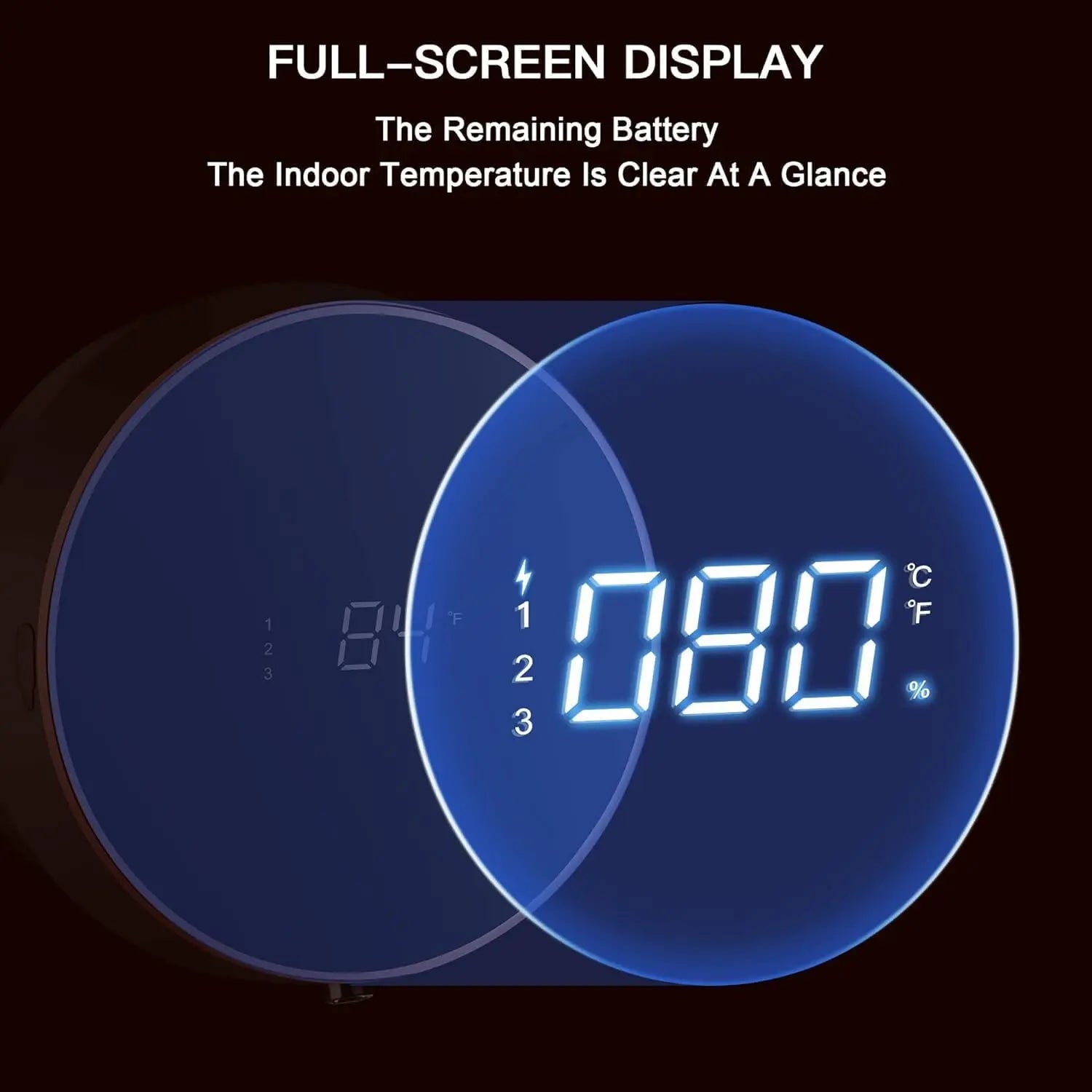 Tidesmit automatic touchless foaming soap dispenser wall mount with LED temperature display for kitchen and bathroom