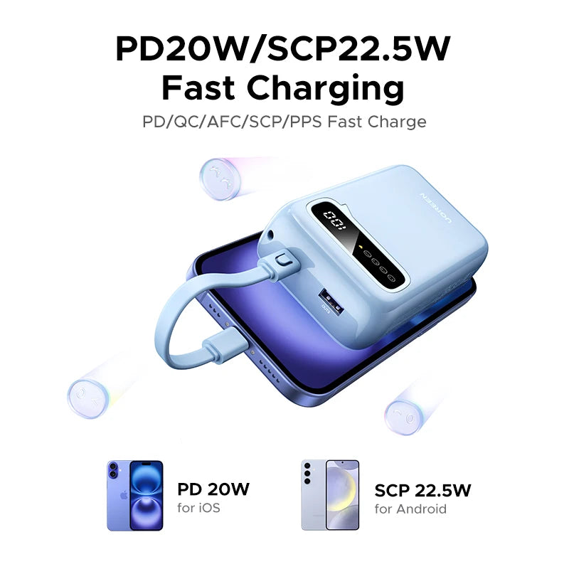 20000mAh Portable Charger - Fast Charging Power Bank for iPhone 16 Tidesmit