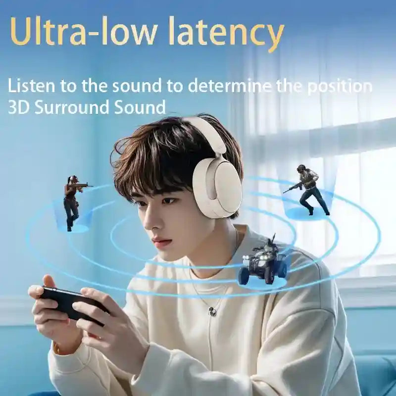 Wireless Noise Cancelling Headphones - Over-Ear Bluetooth Spatial Audio Tidesmit