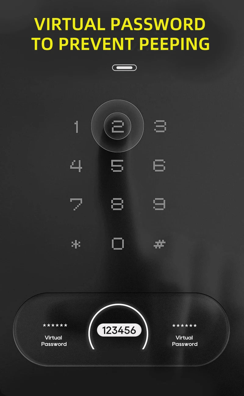 3D Face Recognition Digital Door Lock Unlock Smart Lock With Camera FIngerprint Password Unlock Keyless Electronic Door Lock