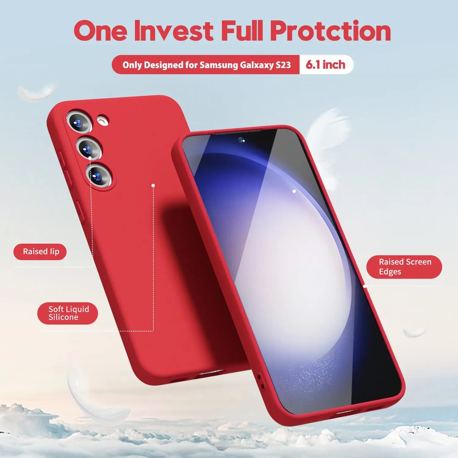 Samsung Galaxy A55 Silicone Case: Slim Shockproof Drop Protection Tidesmit
