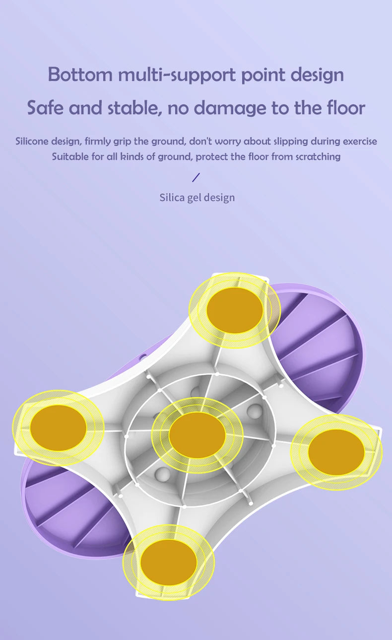 Waist Twisting Disc for Core Fitness – Non-Slip Purple Tidesmit Body Shaping Massage Equipment Tidesmit