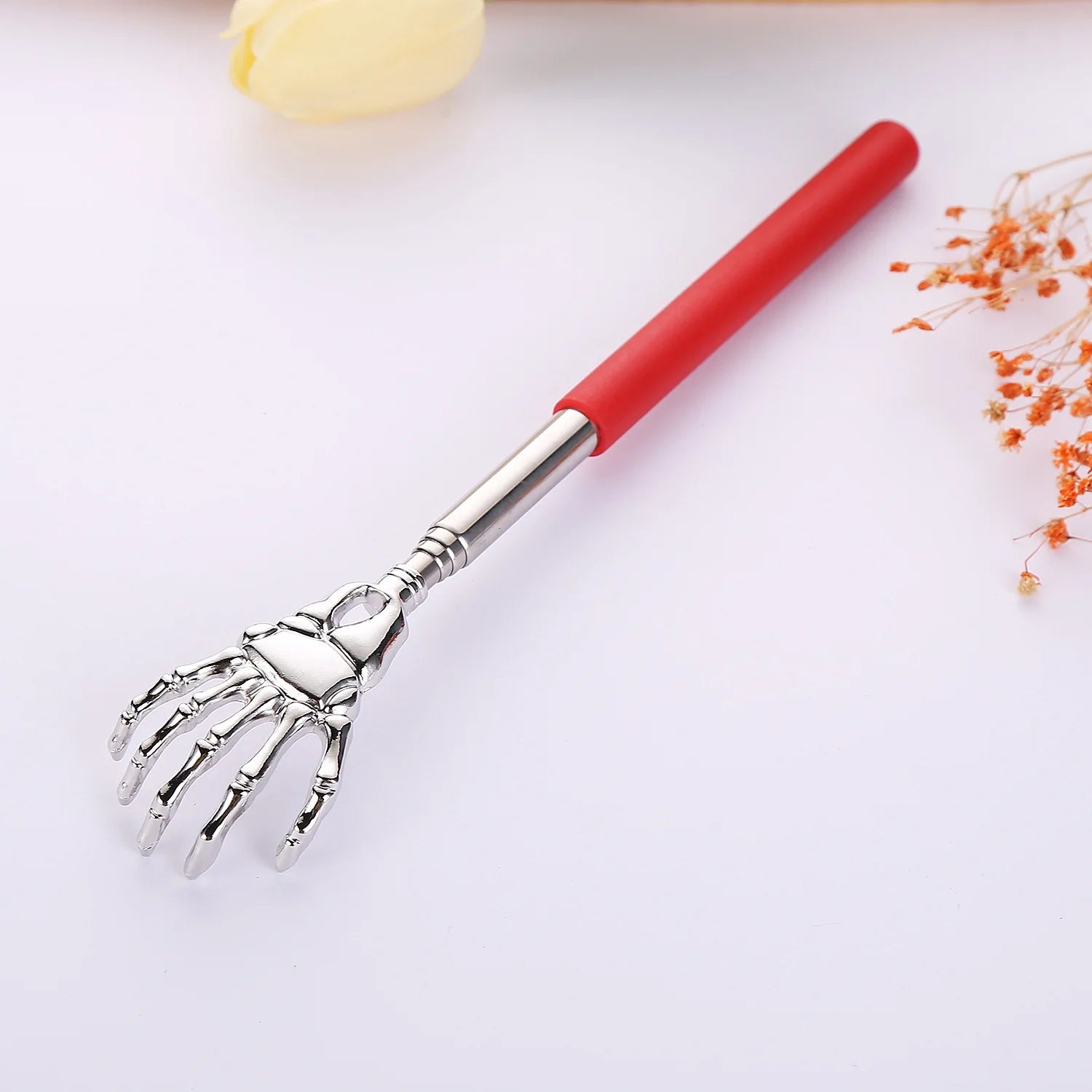 Telescopic Back Scratcher Stainless Steel Extendable 23 Inch - Tidesmit Fascia Gun red Tidesmit