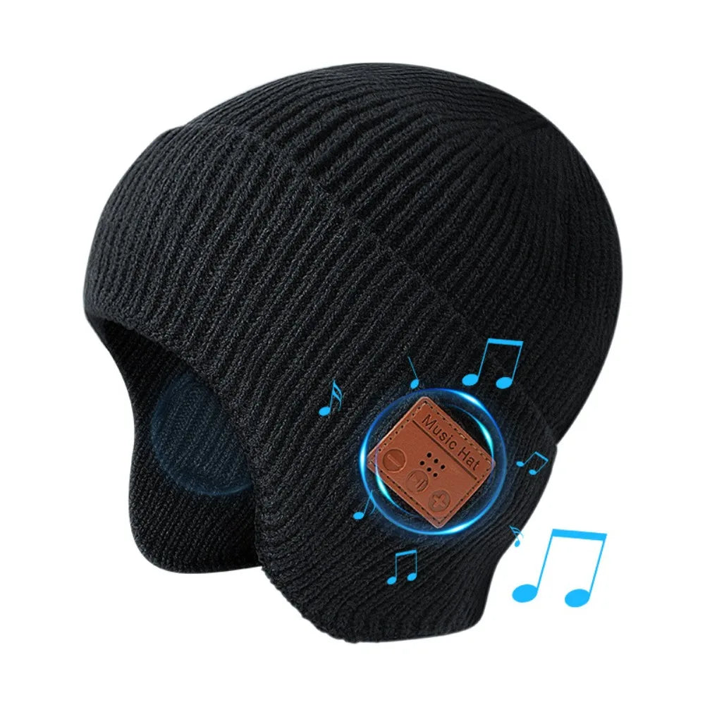 Bluetooth Beanie Hat with Stereo Speakers - Washable Wireless Headset Tidesmit