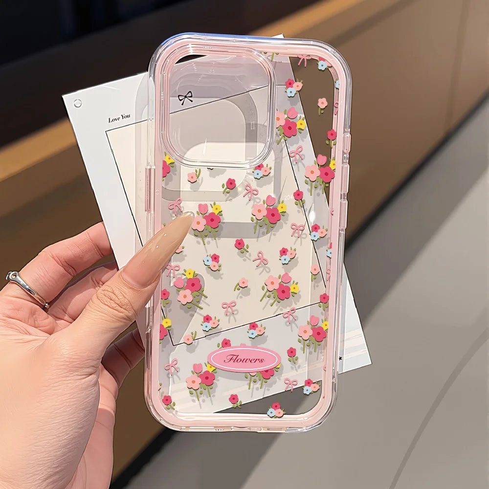 Pink Phone Case for iPhone 17 Pro Max - Shock-Absorbing Slim Cover Pink NI05 Tidesmit