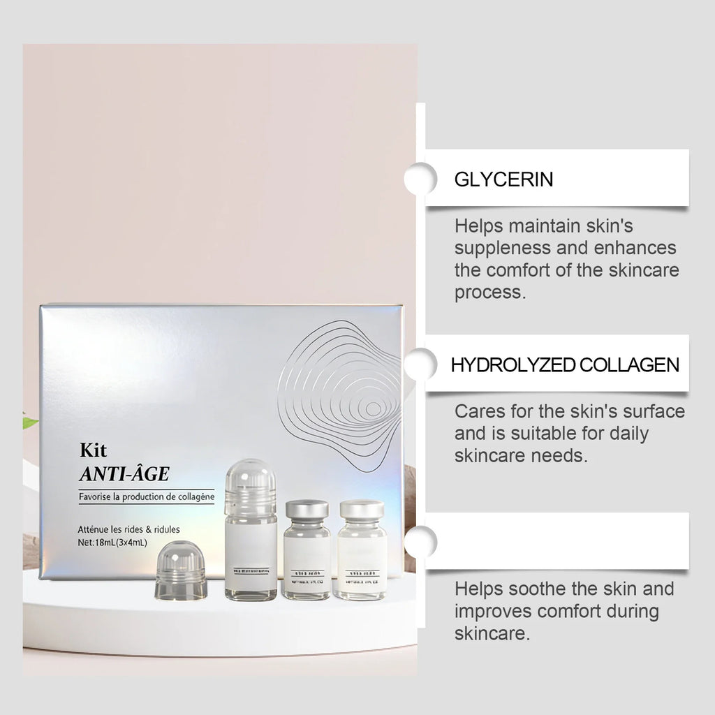 Tidesmit Deep Action Collagen Boost anti-aging serum texture close-up for hydrating and lifting face skincare