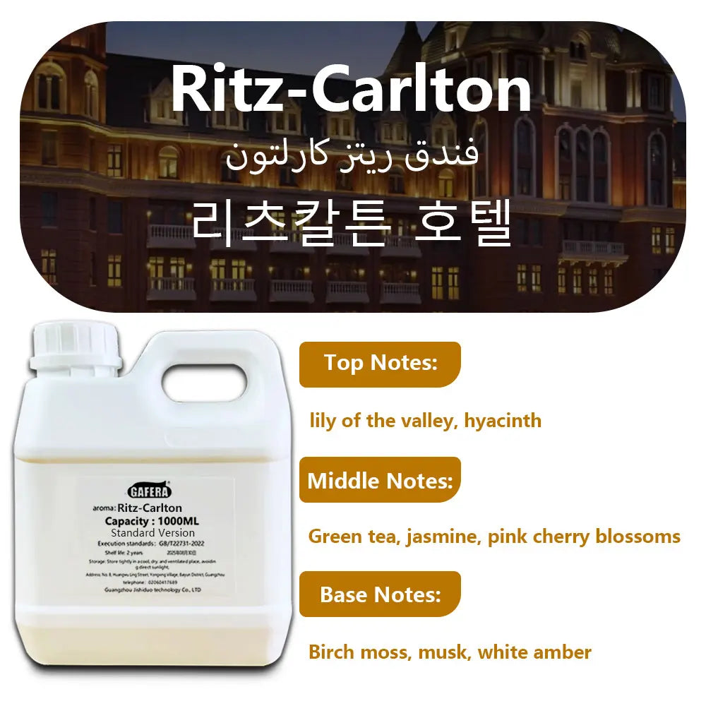 GAFERA 1000ml(33.8 fl.oz) Marriott Hotel/Hilton Essential Oils - For All Waterless Diffuser, Diffuser Replenish Aromatherapy Oil