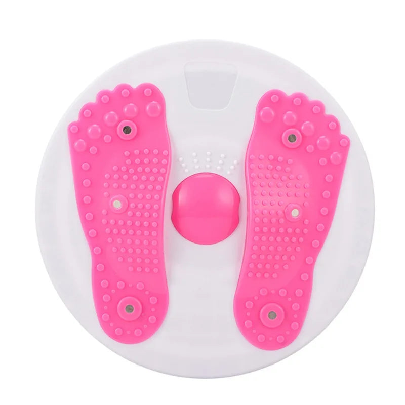 Waist Twisting Disc for Abdominal Toning - Magnetic Fitness Tool Body Shaping Massage Equipment Pink Tidesmit