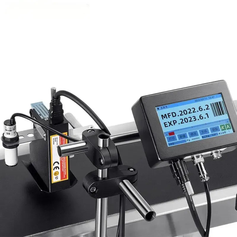 Hot Selling Electric Inkjet Date & Batch Coding Machine With Barcode For Pill Bottles Plastic Packaging Cartons