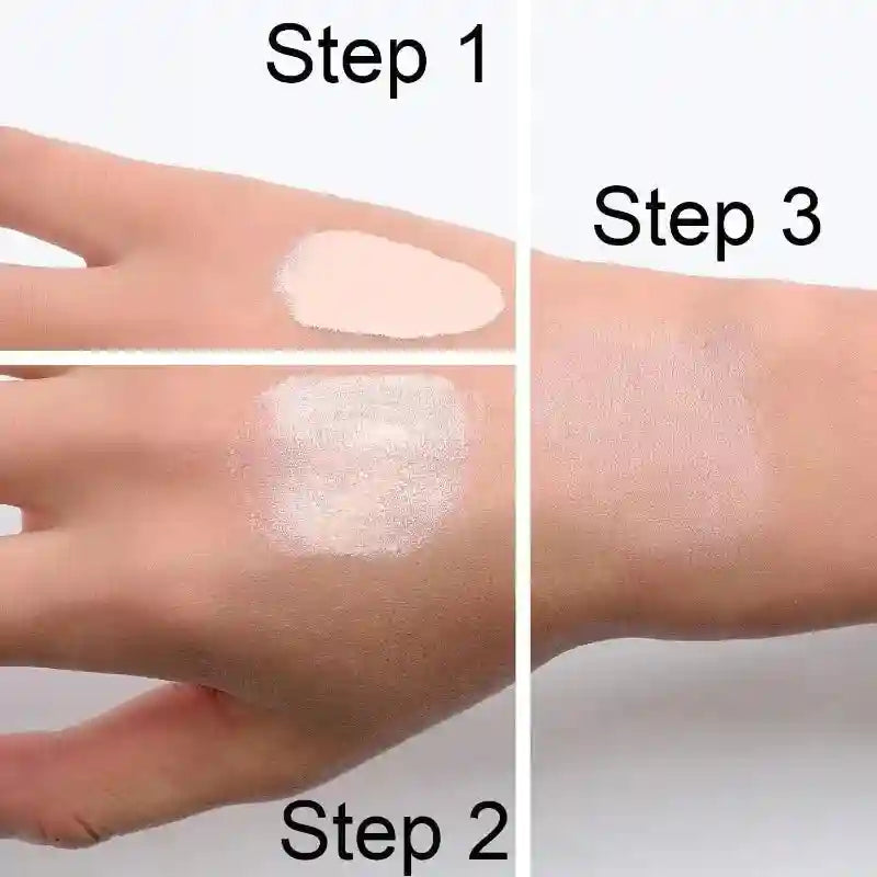 Tidesmit 4 in 1 hydrating liquid foundation with SPF 50 plus medium to full coverage swatch in shade 6