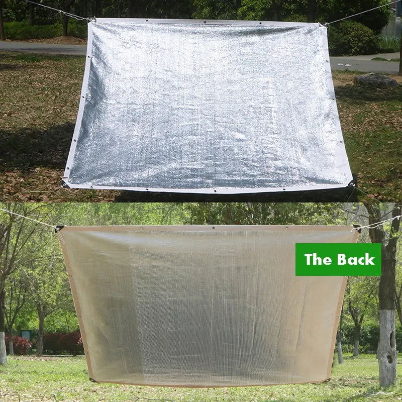 Shading 55~99% Aluminum Foil Sunshade Net Silvery Anti-UV Awning Fence Privacy Screen Garden Sun Shade Mesh Car Sun Shed Canopy