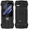 EAOR 2G Rugged Flashlight 4000mAh Big Battery Power Bank IP68 Waterproof 2.8 IPS large screen 0.3M cam MTK feature mobile Phone