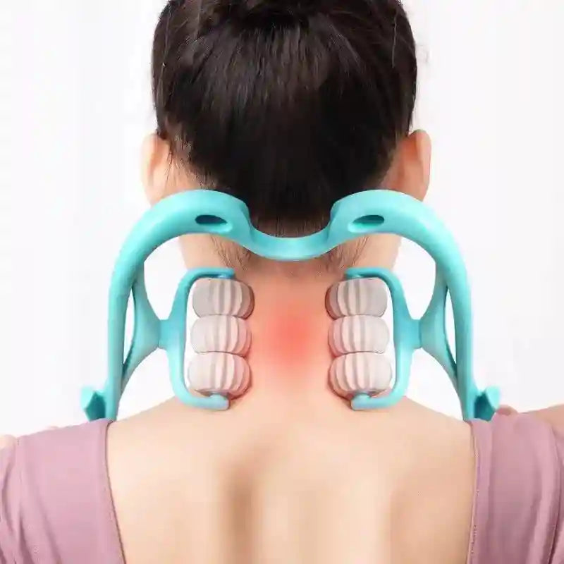 Spinal Massage Tool for Neck Relief – Portable Manual Trigger Point Massager Relaxation Treatment Tidesmit