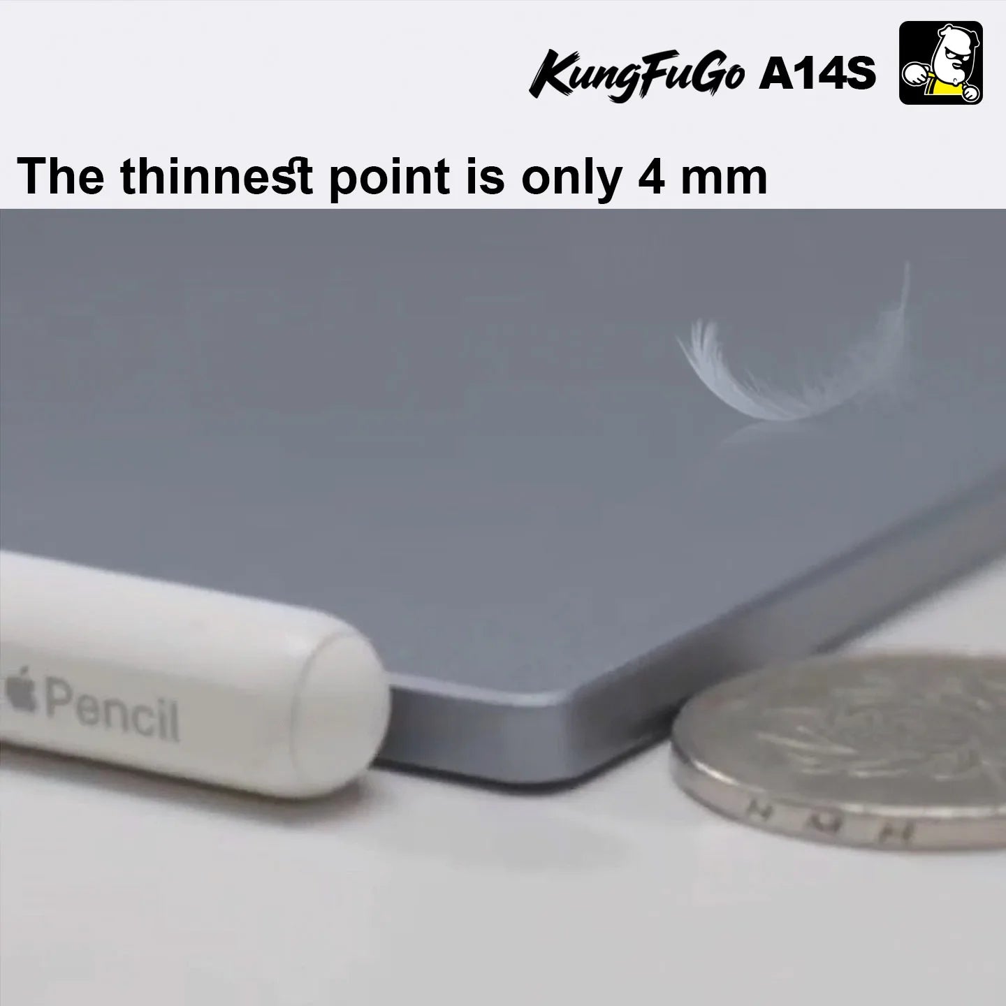 KUNGFUGO A14S Portable Monitor 14" 3K Fully Laminated CNC Aluminum Alloy  Single-Cable Expansion Screen