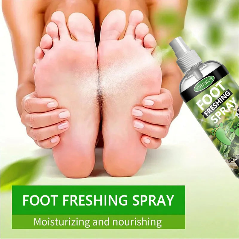 Tidesmit YUITIKUE Tea Tree Foot Freshing Spray, 100ml 24H deodorant spray for effective foot odor control.