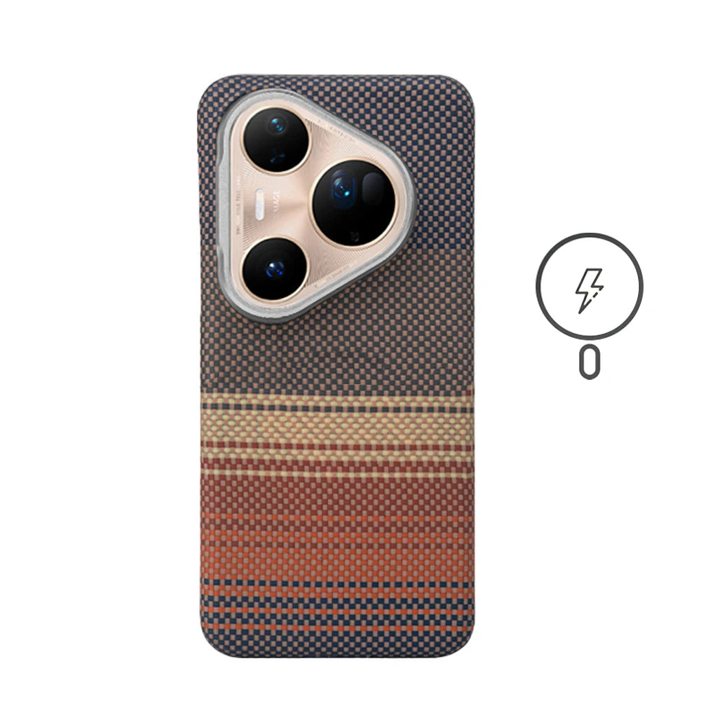 Huawei Pura 80 Kevlar Case - Military-Grade Slim Fit Magnetic Cover Sunset China Mainland Tidesmit