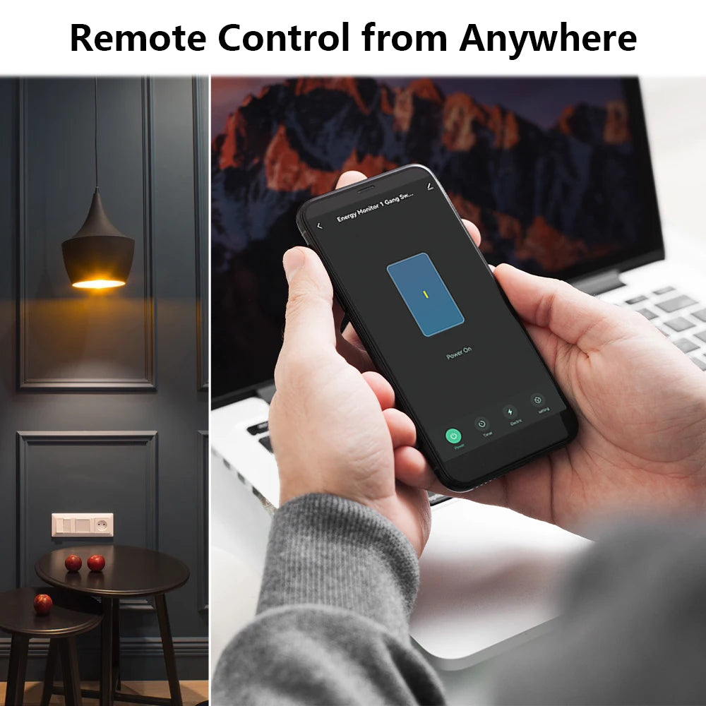 Smart WiFi Light Switch Module for Home Automation - App Controlled Tidesmit