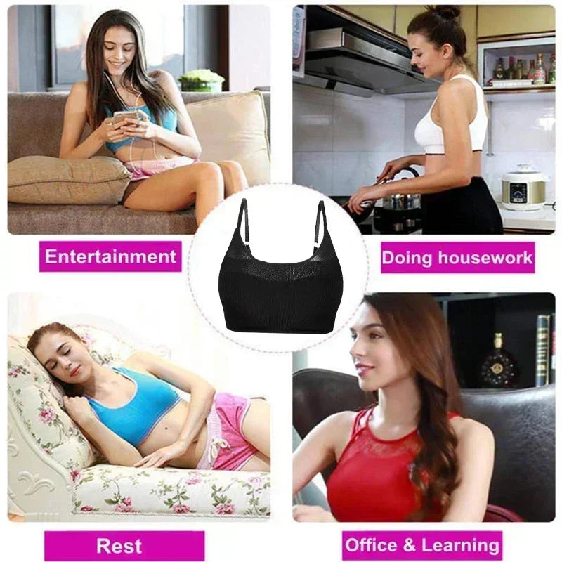 Electric Breast Massager with Heat and Vibration - Black Tidesmit Massage Chairs Tidesmit