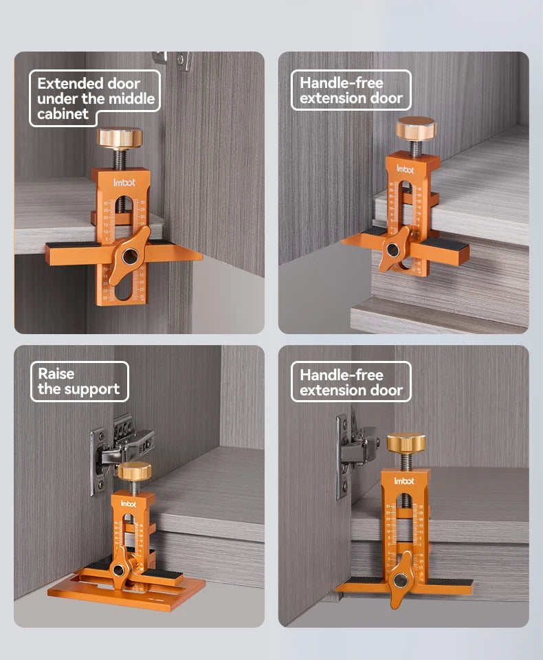 Imbot Cabinet Door Installation Aid Woodworking Fixed Multi-Functional Cabinet Wardrobe Door Artifact Quick Positioning Tool