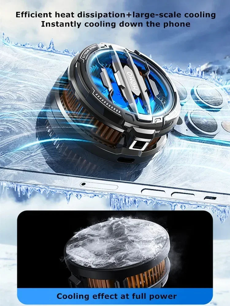 MEMO CX07 Mobile Phone Cooler Magnetic Cooling Fan Case Radiator For PUBG Gaming Back Clip Cool Heat Sink For Smartphones