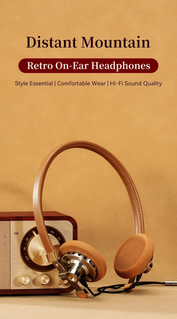 Vintage Metal Over-Ear Hi-Fi Headphones RZ200m by Tidesmit Tidesmit
