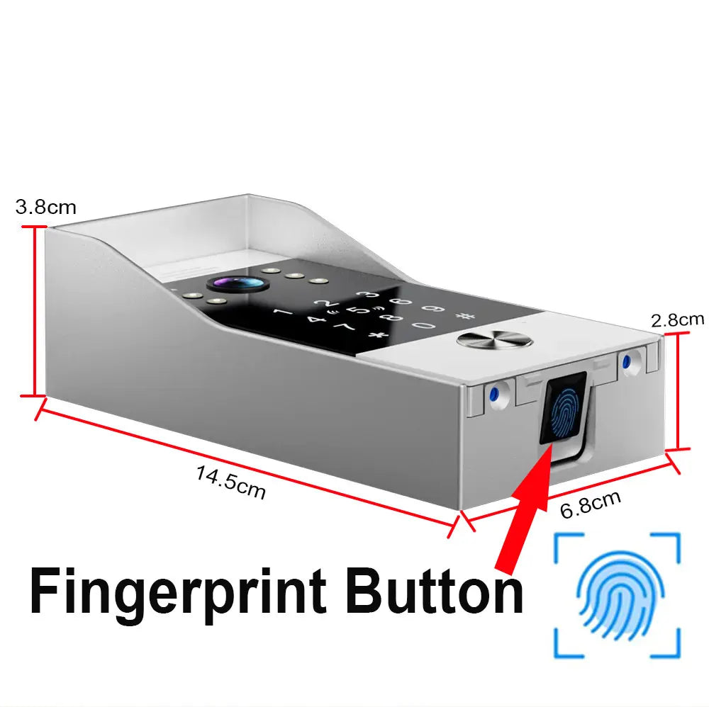 5in1 Unlock Doorbell 10inch 1080P Touch Monitor Video Intercom System Home intercom with Fingerprint IC Card Unlock for apartmen