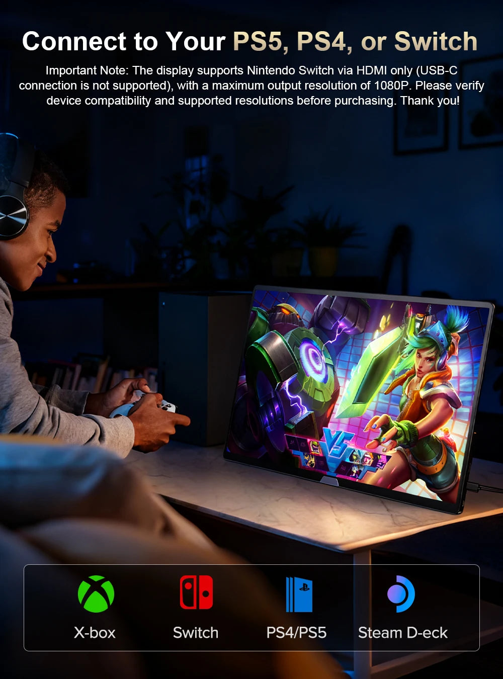 UPERFECT 15.6“ 4K OLED Portable Gaming Monitor 16:10 500Nits 0.1MS Laptop Display Ultra-Slim Aluminum Design Built-in Kickstand