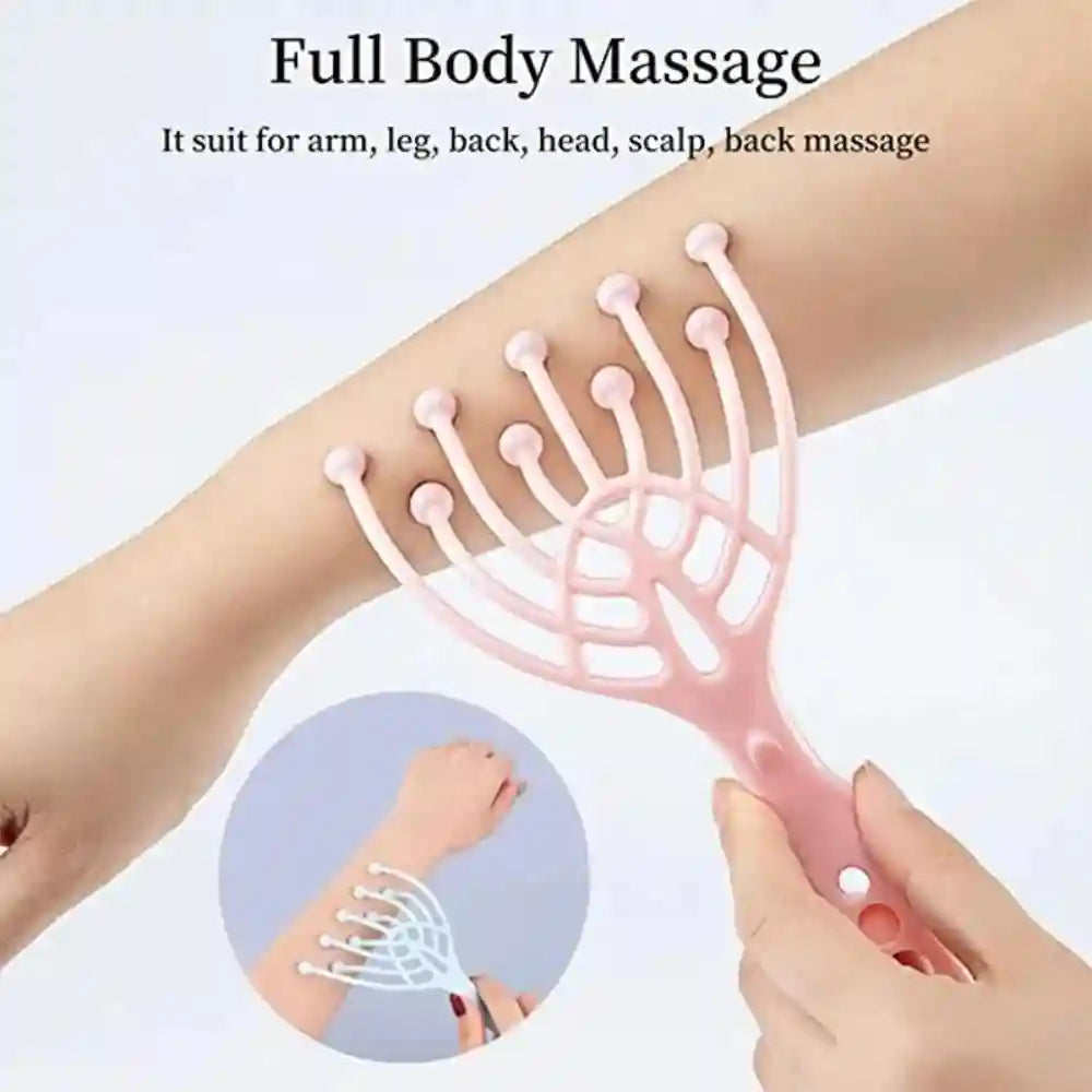 Head Scalp Massager with Steel Ball Rollers for Tension Relief Massage Roller Tidesmit