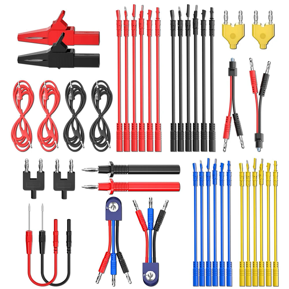 Podofo 92PCS/set Automotive Circuit Test Wires Lead Test Tools KIT Electrical Service Tools Test Leads Ki with Box