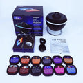Galaxy Star Projector 12-in-1 Lamp - Rotating Night Light Black black Tidesmit