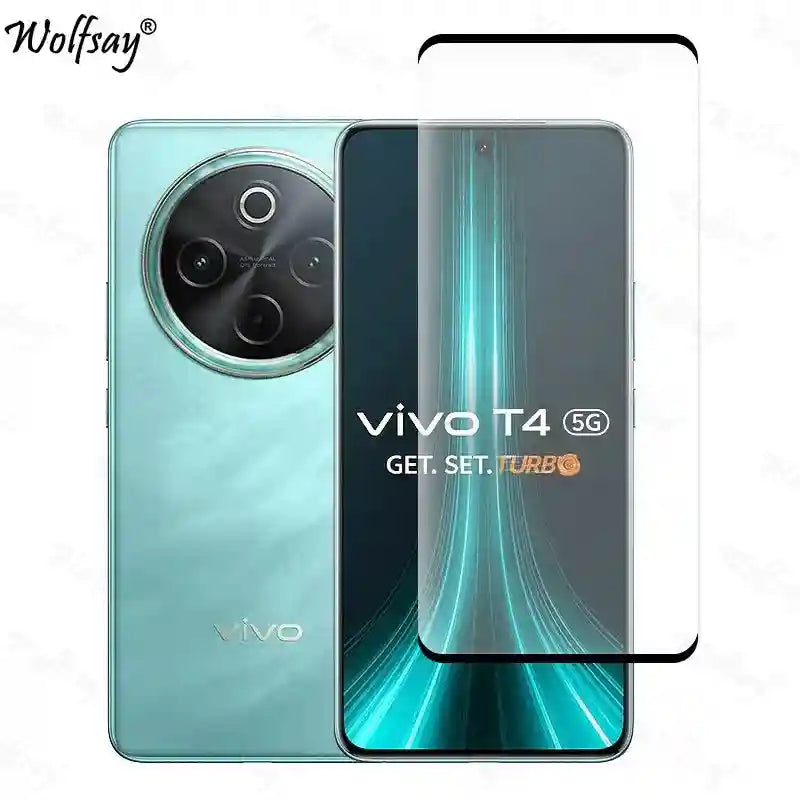 Vivo T4 5G Screen Protector & Lens Kit | 9H Tempered Glass Bundle AE Tidesmit