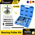 Podofo 13Pcs Bearing Puller Removal Tool Set Internal Blind Hole Bearing Extractor Kit Carbon Steel Auto Wheel Hub Puller For Car Truck Motorcycle Repair Garage Mechanic