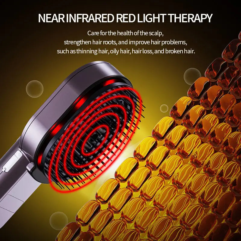 Massage Comb with Hair Oil Applicator | Dolphin Grey | Tidesmit Relaxation Treatment Tidesmit