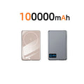 Magnetic Fast Charging Power Bank - High Capacity Travel Battery Pack Gold 100000mAh Tidesmit