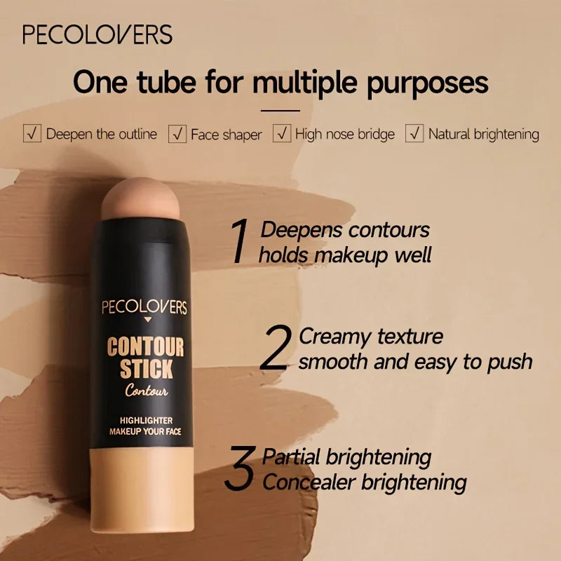 Tidesmit highlighting bronzer stick texture close-up showing long-lasting face contouring and brightening coverage
