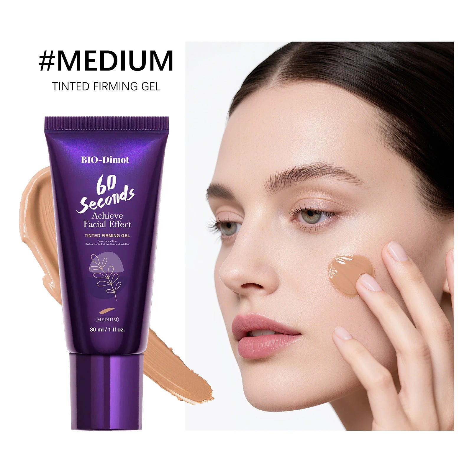 Tidesmit full coverage firming foundation matte oil control waterproof makeup texture detail view