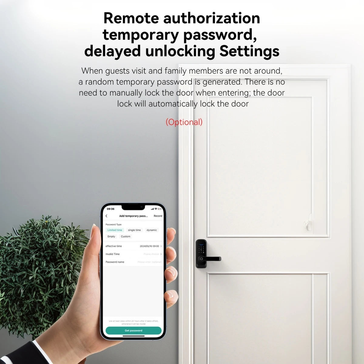 Keypad Door Lock With Handle Fingerprint Door Lock Smart Doorbell Cat eye Peephole Camera Tuya Wifi App Door Locks For Bedrooms