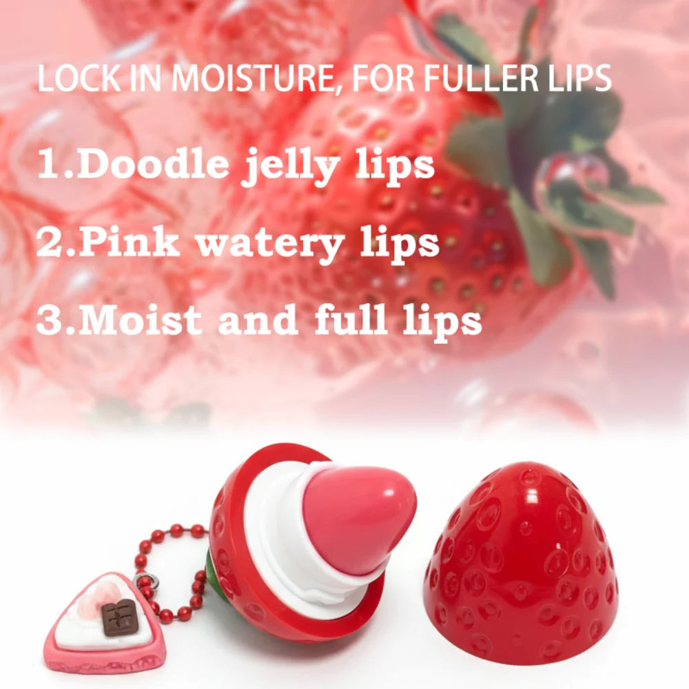 Strawberry Moisturizing Lip Balm - Nourishing Lip Treatment (MS9033) Lip Care Tidesmit