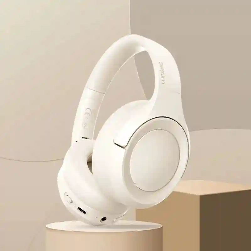 Wireless Headphones with Active Noise Cancellation - L50 Over-Ear Model L50 White Tidesmit