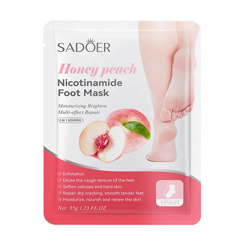 Fruit Foot Peel Mask - 6 Pairs Exfoliating & Moisturizing Treatment Scrubs Treatments Tidesmit