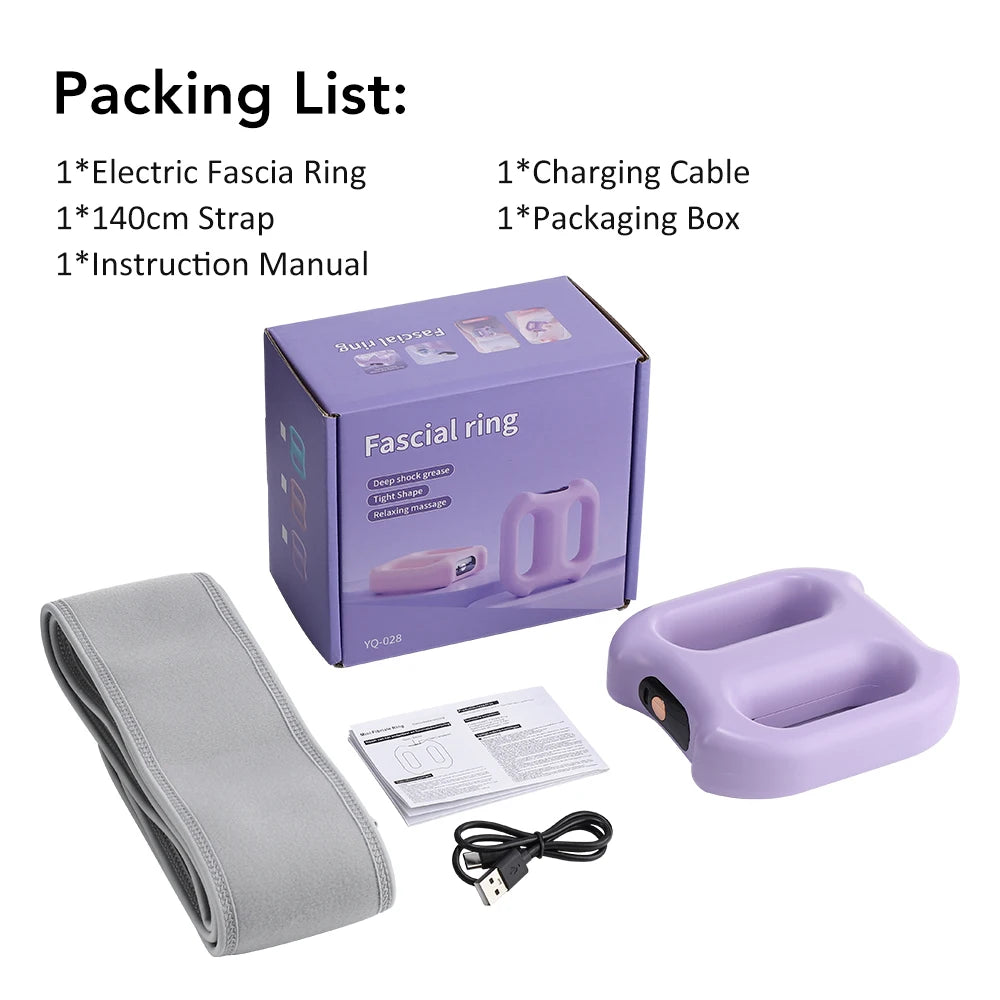 Fascia Gun Portable Deep Tissue Massager Belt - Purple | Tidesmit Fascia Gun Tidesmit